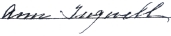 Anne Tugwell signature