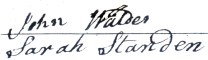 John and Sarah Walder signatures