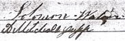 Solomon and Ann Walder signatures