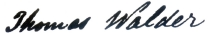 Thomas Walder signature