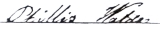 Phillis Walder signature